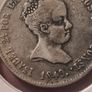 Silver 4 Reals vellon , Madrid 1849 Image 3