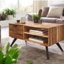 Wood Coffee Table for Living Room  95 cm with Storage Image 3