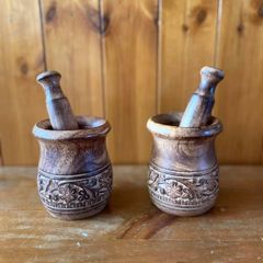 Hand Made Mortar And Pestle