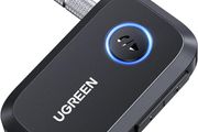 Car Bluetooth 5.3 AUX Adapter, Mini Bluetooth 5.3 Receiver for Home Stereo/Speaker/Wired Headphones/Car, Bluetooth Car Receiver AUX, Handsfree Call, Dual Device Connection, 15 Hour Playtime