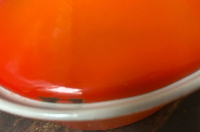 Vintage Cousance Le Creuset cast iron Dutch oven
