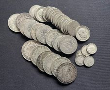 Lot of approx 301g of pre-1947 .500 British Silver Coins