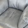 Real leather armchair dark grey very soft and comfortable Image 7