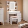 Dressing table with LED lighting and drawers Image 4