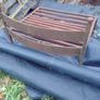 Antique Cast Iron Cottage Fireplace Grate / Fire Basket Image 4