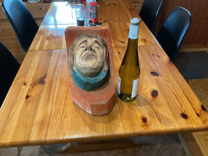 Carved sailors head vintage