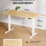 Electric Standing Desk-160 x 80 cm-100kg Load Capacity Height Adjustable Desk with Advanced Brushless Motor,Quiet Operation, Sturdy Metal Frame,Four-part Tabletop Image 2