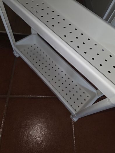 IKEA Shelves/Trolley, white, 54x18x71 cm