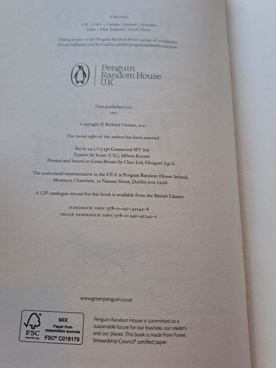 1st ed Richard Osman