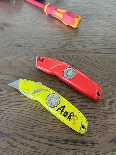 Hultafors Knife / Stanley Knife Yellow / Orange