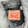 Levis Mens Trucker Denim Jacket Black Washed Type III Size S Image 3