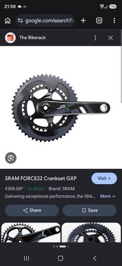 Sram Force 22 Carbon GXP Crankset