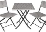 _Polyrattan Bistro Set 3-Piece for Garden