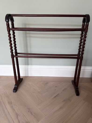 Antique towel rack