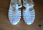 White Plastic Shoes