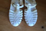 White Plastic Shoes