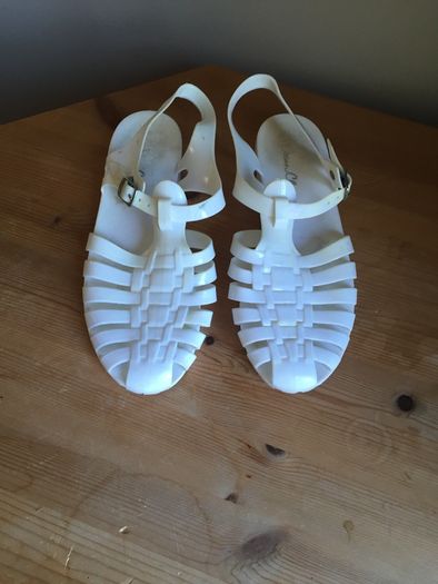 White Plastic Shoes