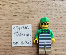 lego cty1382 jail prisoner, set 60316