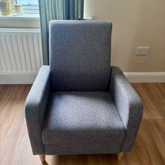 Immaculate Grey Armchair / Nursery & Breastfeeding Chair