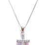 Vintage Sterling Silver 925 Cross  Cubic Zirconia Pendant and Chain length 16" / 4,90g Image 4