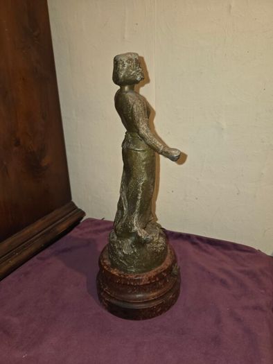 Antique French Spelter Statue "Semeuse"