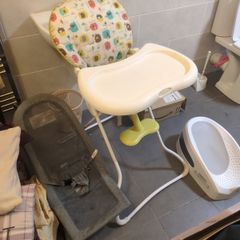 Baby Items - Baby High Chair, Baby Bouncer & Baby Bath