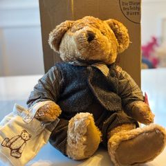 Vintage Russ Collection Teddy Bear (Russ Berrie) - Fully Dressed with Tote Bag