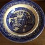 Antique Semi Porcelian Willow Pattern Serving Bowls x2 Image 2