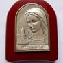 Vintage Sterling Silver stamped  "Ag" (silver) Our Lady Queen of Peace Medugorje Bosnia Mary Image 2