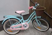 18" Verve Star Girls Bike with Basket &amp; Rear Rack Mint&amp;Pink