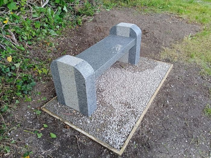 Granite Garden Bench