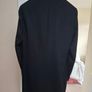 Boss H-Hyde Gents/Men's Wool & Cashmere Blend Black Overcoat. Image 2
