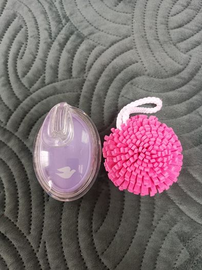 Manicure set, pedicure items, body roller and scrub.