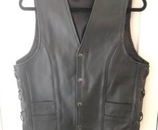 Brand New leather unisex Biker jacket.