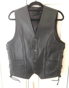 Brand New leather unisex Biker jacket.