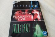 3 Movie Dvd Boxset The Fly, Aliens &amp; Resident Evil