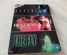 3 Movie Dvd Boxset The Fly, Aliens & Resident Evil