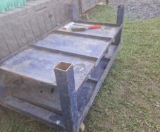 Steel heavy duty trolley