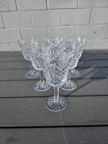 Vintage Set Of 6 Waterford Crystal Wine Glasses