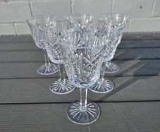 Vintage Set Of 6 Waterford Crystal Wine Glasses
