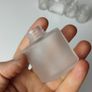 384 - Set of 5 Vintage Collectible Decorative Clear Glass Bottles Jars Inkwells Image 2