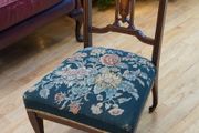 Edwardian Inlaid Nursing / Feeding Chair on Castors