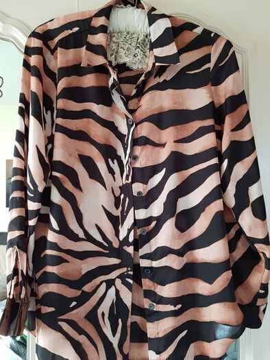 River Island Animal Print Shirt UK 8 - January Clearance