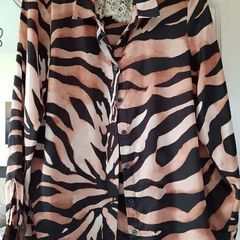 River Island Animal Print Shirt UK 8 - January Clearance