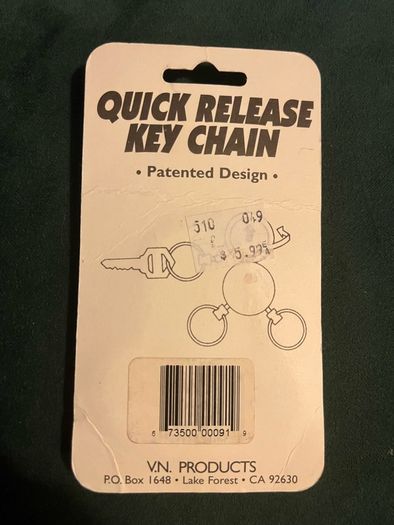 Brand new vintage United States Navy key chain