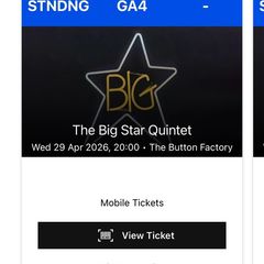 2 x Big Star Quintet (REM / Teenage Fanclub)  29th April