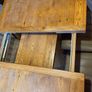 Solid oak dining table and chairs Image 6