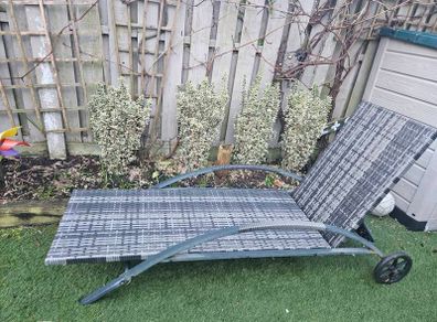 two garden loungers