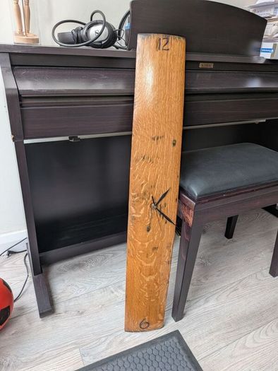 oak Whisky Barrel Stave Clock