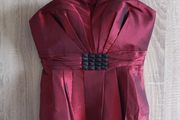 new  burgundy dress sizes s and m